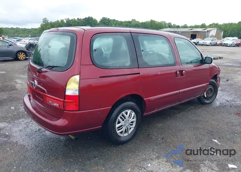 2002 Mercury Villager z USA, uszkodzony, nr VIN 4M2ZV11TX2DJ05500